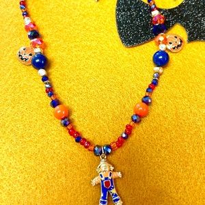 Whimsical Scarecrow Necklace